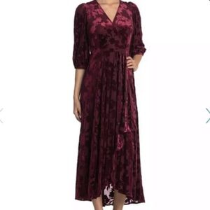 Calvin Klein Floral Velvet Dress Size 16